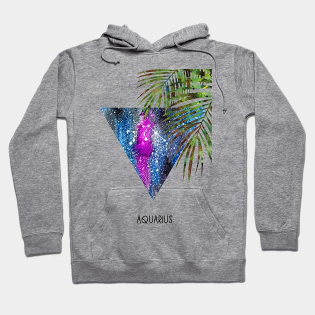 Aquarius Constellation, Aquarius Hoodie by RosaliArt